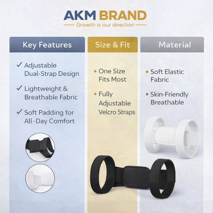 AKM BRAND Adjustable Posture Corrector Comfortable Back & Shoulder Support for Daily Use