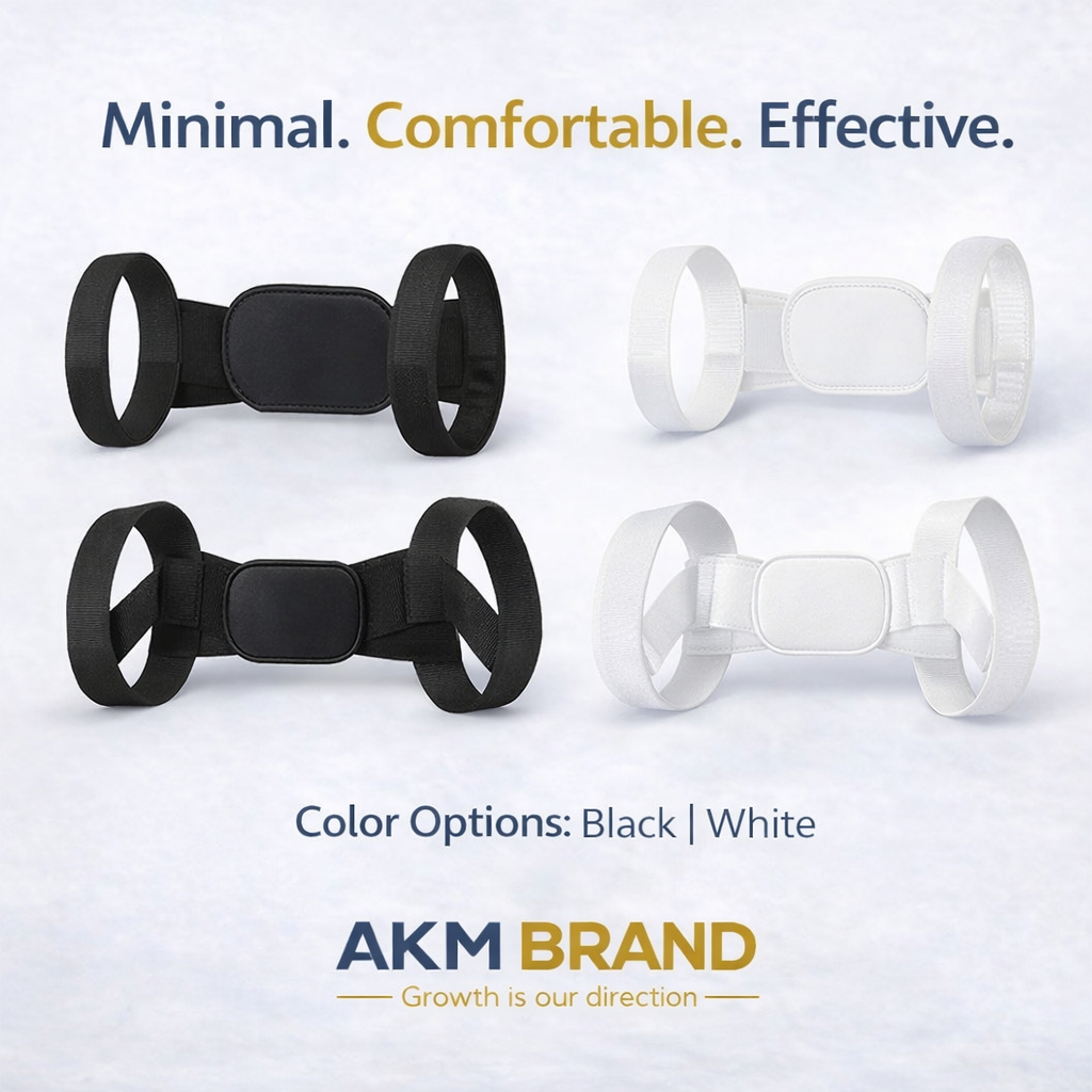 AKM BRAND Adjustable Posture Corrector Comfortable Back & Shoulder Support for Daily Use
