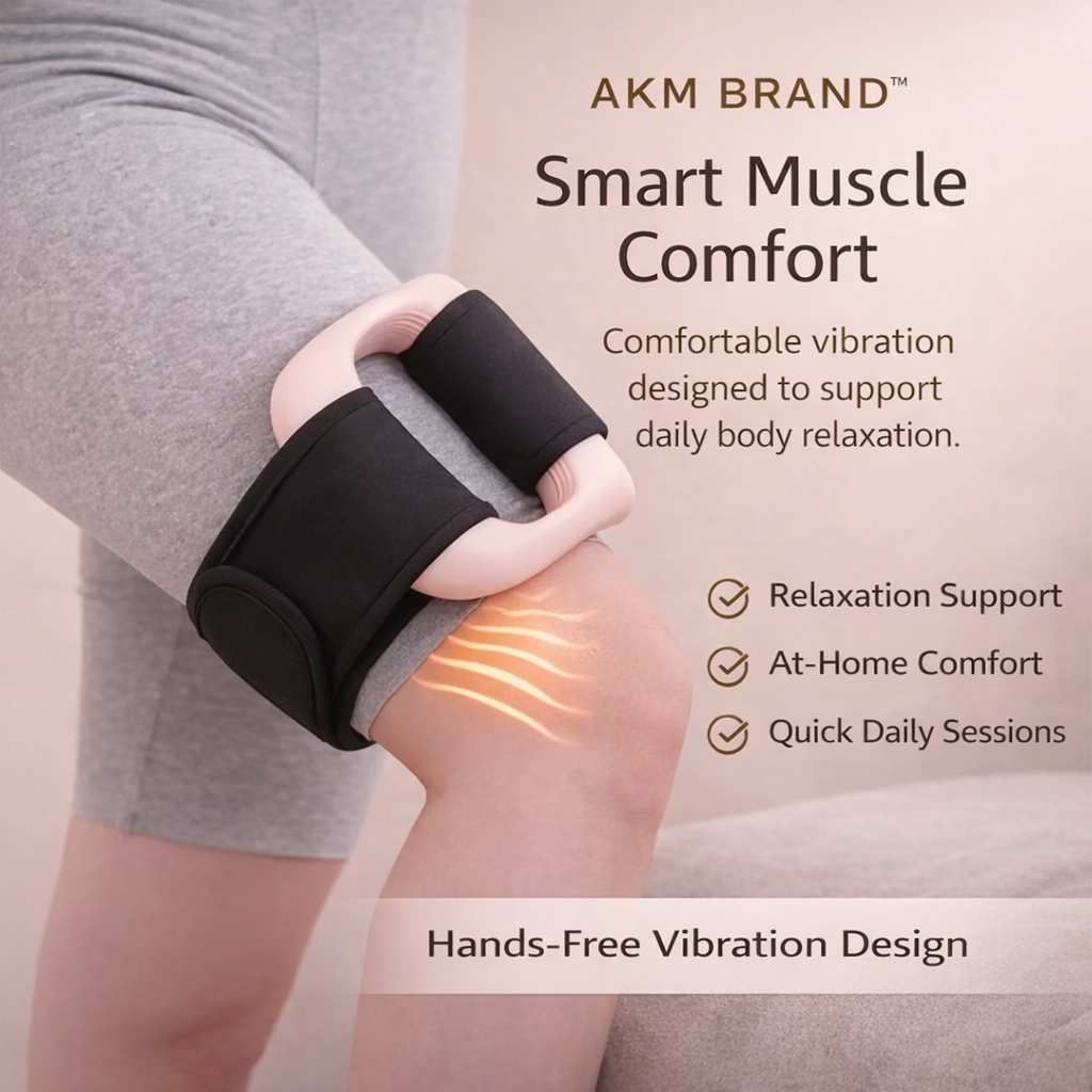 Hands-Free Deep Vibration Fascia Massager for Back, Waist & Core Relief