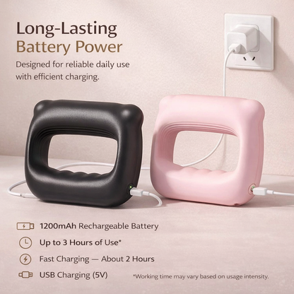 Hands-Free Deep Vibration Fascia Massager for Back, Waist & Core Relief