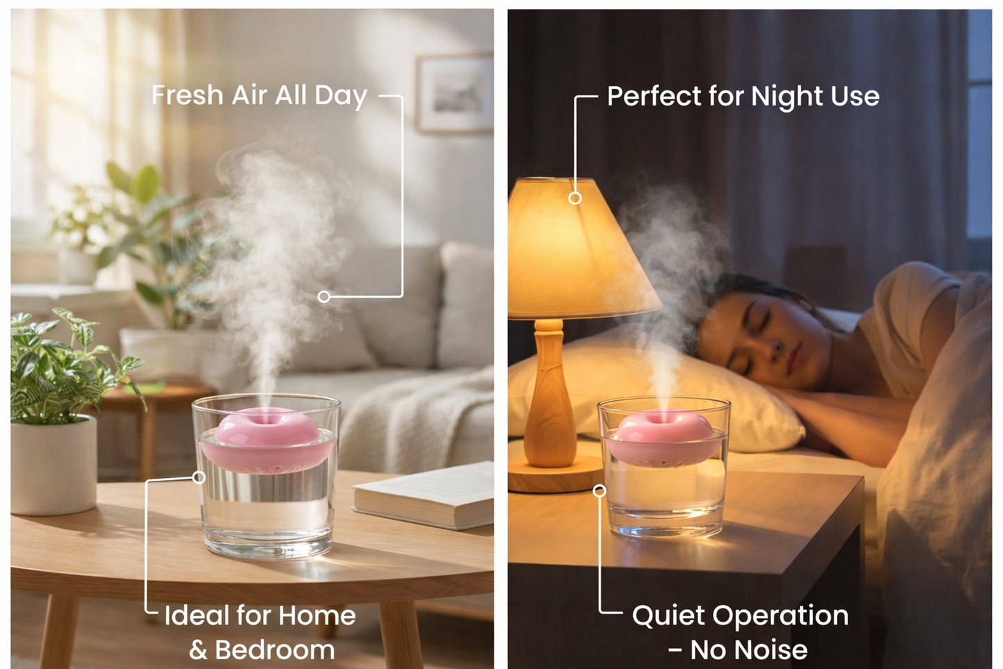 AKM Brand™ PuffDonut Mini Cup Humidifier