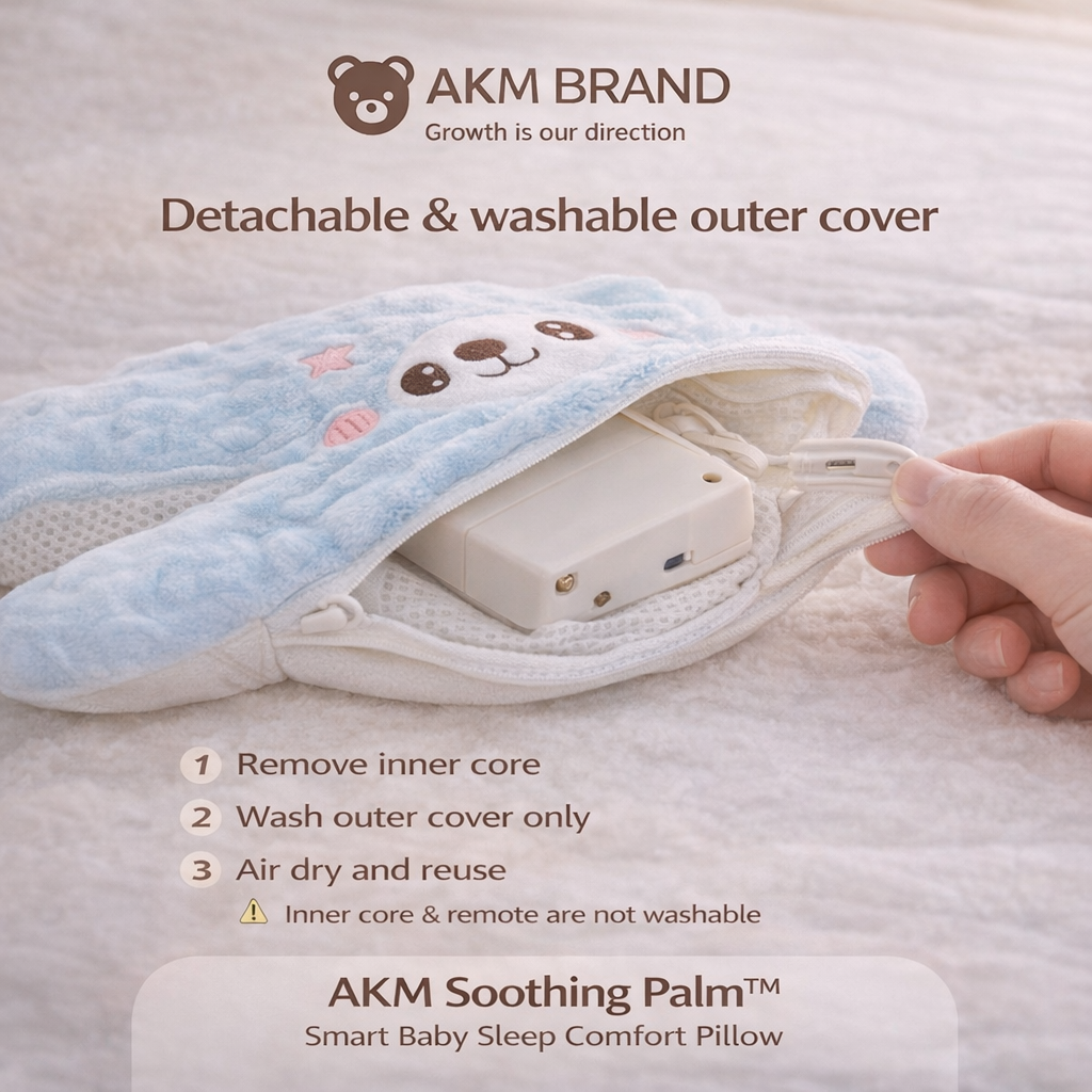 AKM Soothing Palm™ – Smart Baby Sleep Comfort Pillow