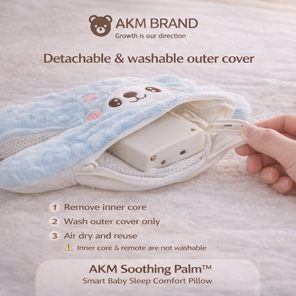 AKM Soothing Palm™ – Smart Baby Sleep Comfort Pillow