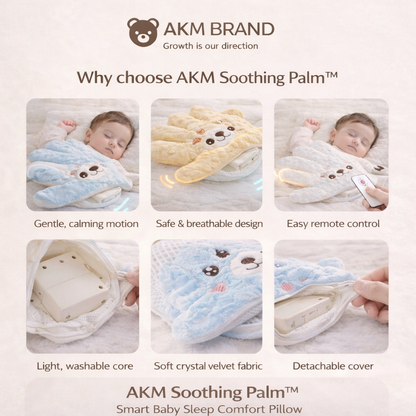 AKM Soothing Palm™ – Smart Baby Sleep Comfort Pillow