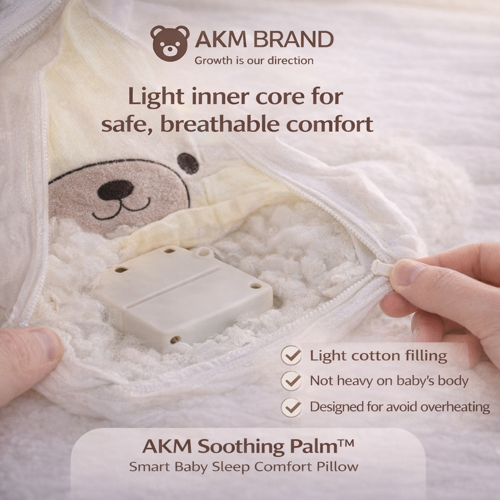AKM Soothing Palm™ – Smart Baby Sleep Comfort Pillow