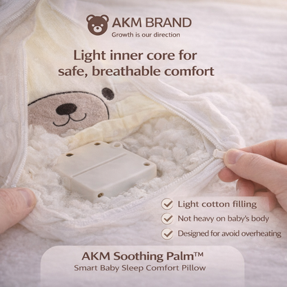 AKM Soothing Palm™ – Smart Baby Sleep Comfort Pillow