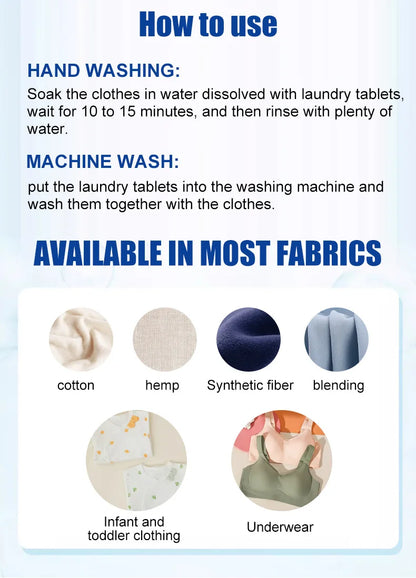 30Pcs Concentrated Laundry Detergent Sheets,Powerful Stain Removal,Odor Eliminator,Fresh Scent,Lightweight and Portable for Home