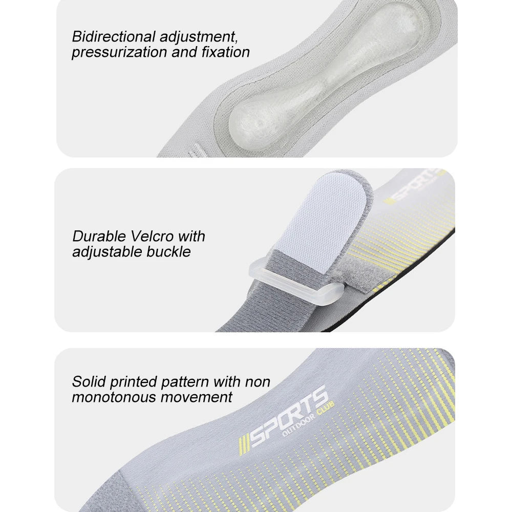 AKM BRAND Adjustable Patella Knee Strap with 10MM Silicone Pad