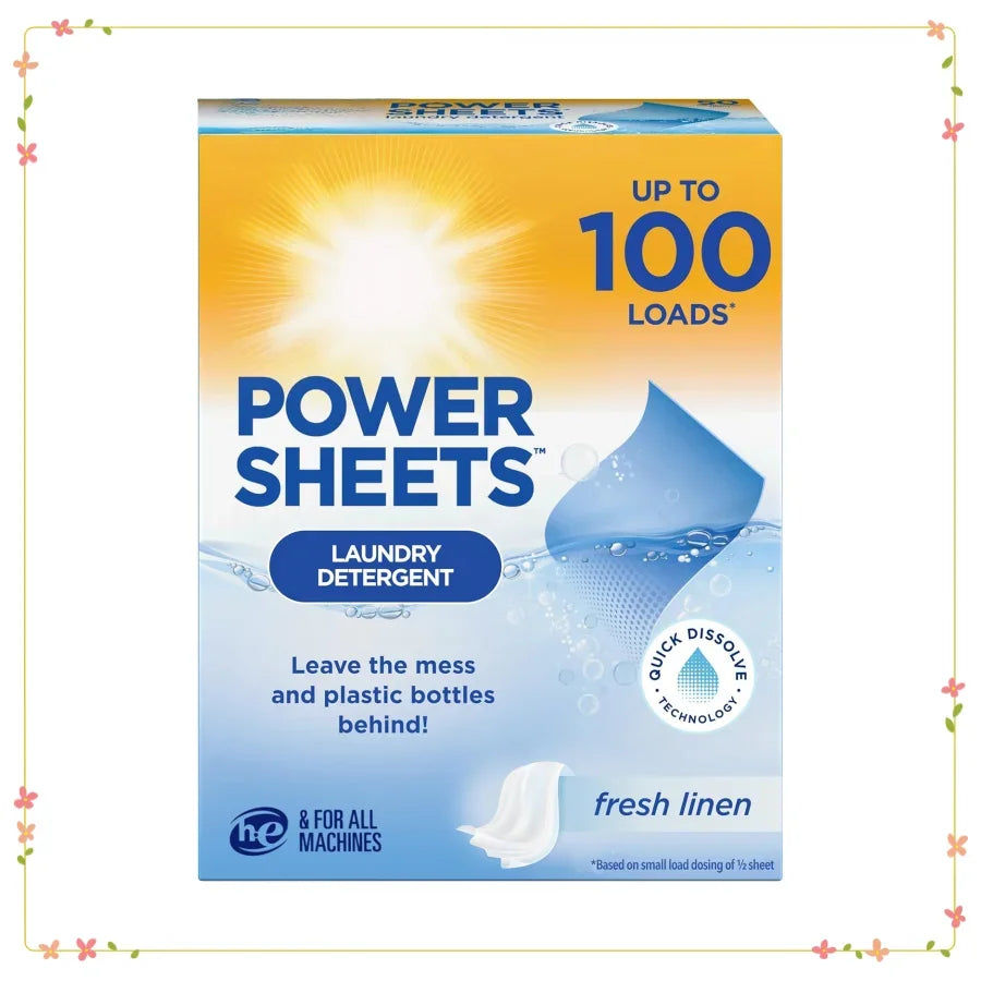 Fresh Linen Scent Laundry Detergent Pods - 50 Count, 100 Loads